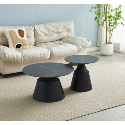 Комплект журнальных столов CT Hagen Shks Black Matt (1011489682) - фото 2 Комплект журнальных столов CT Hagen Shks Black Matt (1011489682) дешево