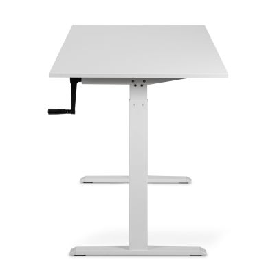 Регулируемый стол ADAPWORK Smart Manual AdapDesk 138х68 18мм Crystal White, Snow White (1061489134) - фото 2 Регулируемый стол ADAPWORK Smart Manual AdapDesk 138х68 18мм Crystal White, Snow White (1061489134) дешево