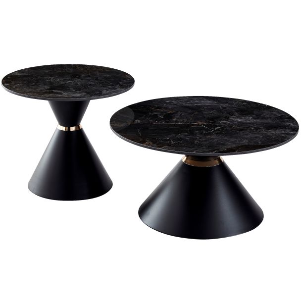 Комплект журнальных столов Borg Bass Black Glossy (1011489686)
